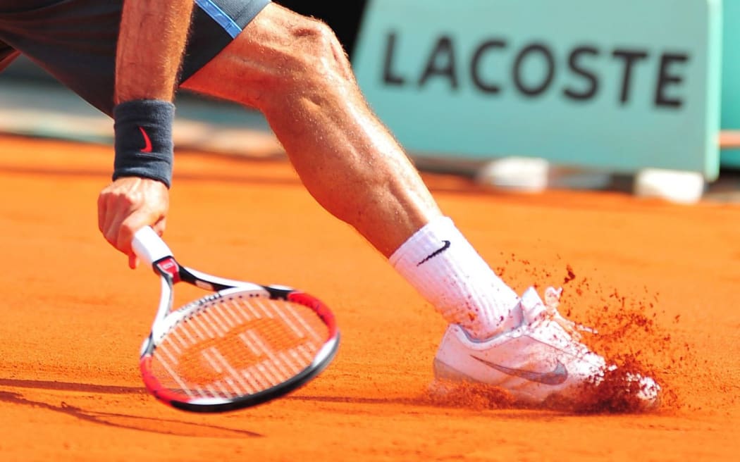 Roger Federer at Roland Garros in 2009.