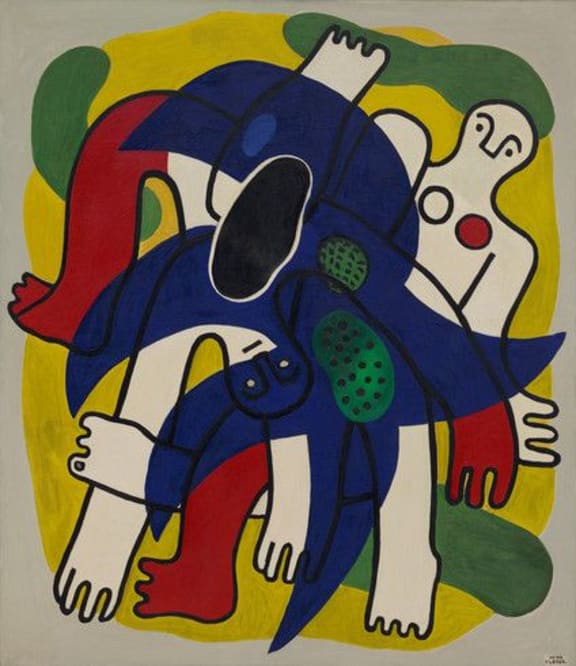 A painting by Fernand Léger called Starfish (L'Etoile de mer)