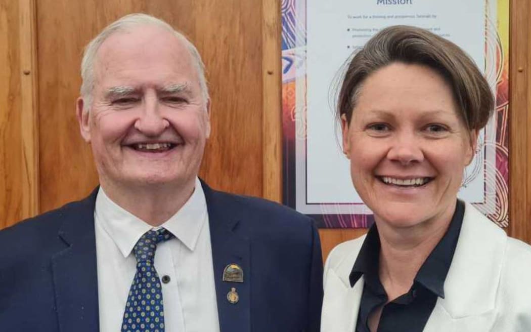 Deputy chair Neil Walker (left) and his boss, chair Charlotte Littlewood