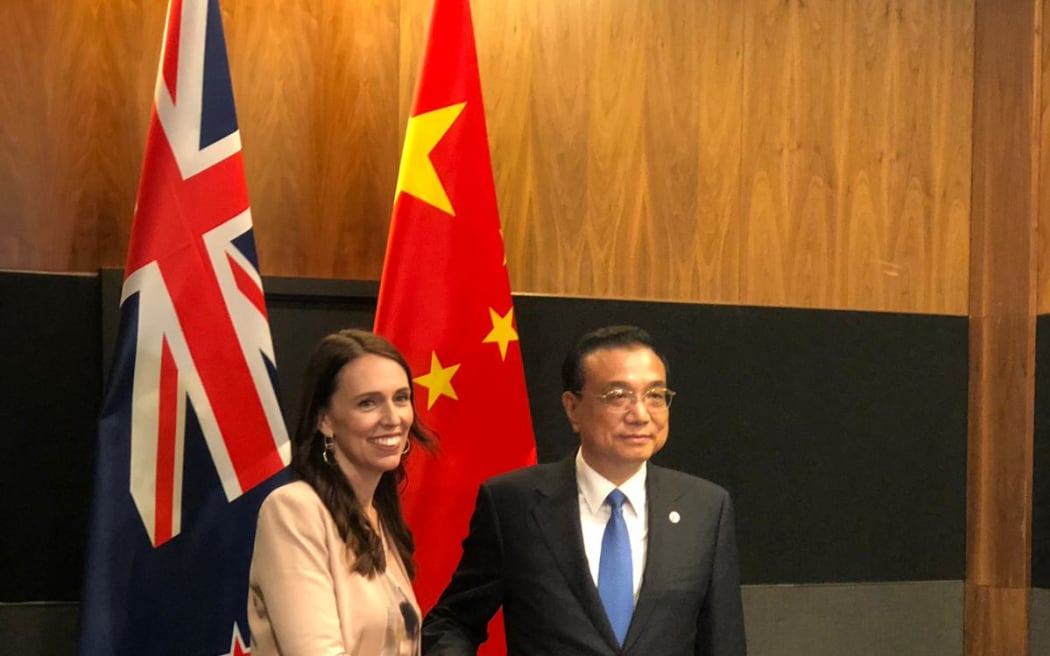 Prime Minister Jacinda Ardern meets China's Premier Li Keqiang at East Asia Summit.
