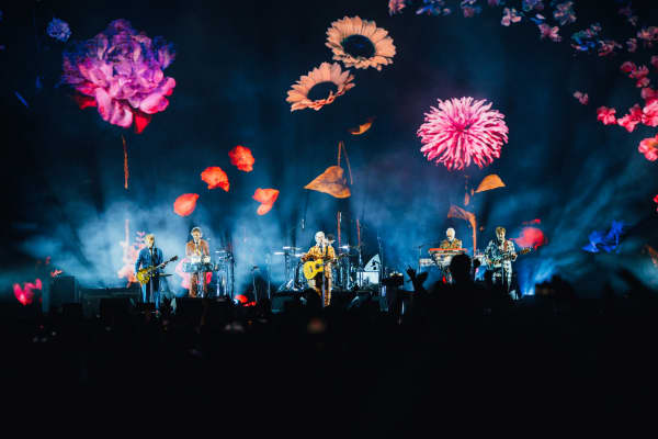 Split Enz reunite to perform at Electric Avenue in Christchurch.