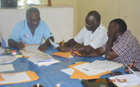 Bougainville Returning Officers undergoing training