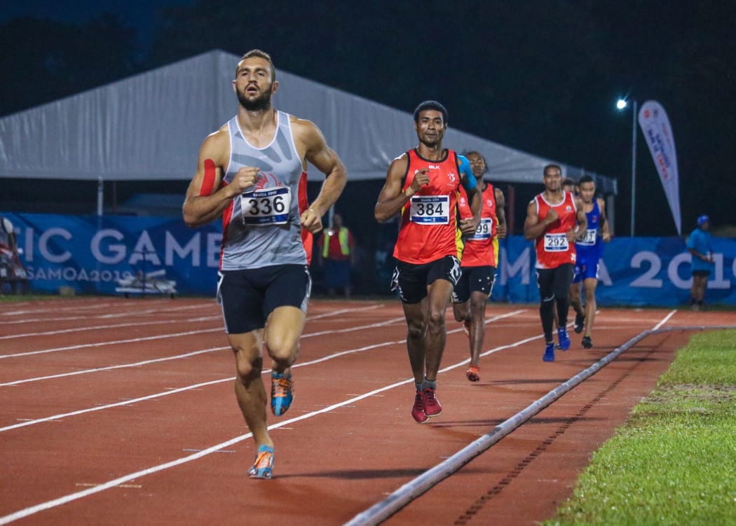 New Caledonia's Florian Geffrouais competes in the men's decathlon