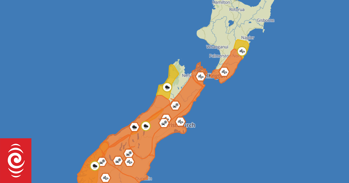 MetService warns of strong winds in the South Island and lower North Island - Vimarsana News