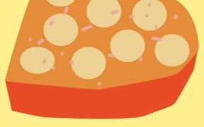 illustration of heart cake