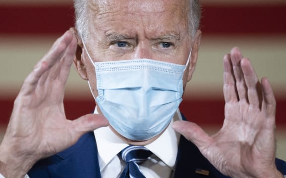(File photo) Joe Biden speaks during a campaign event in Florida on 13 October.