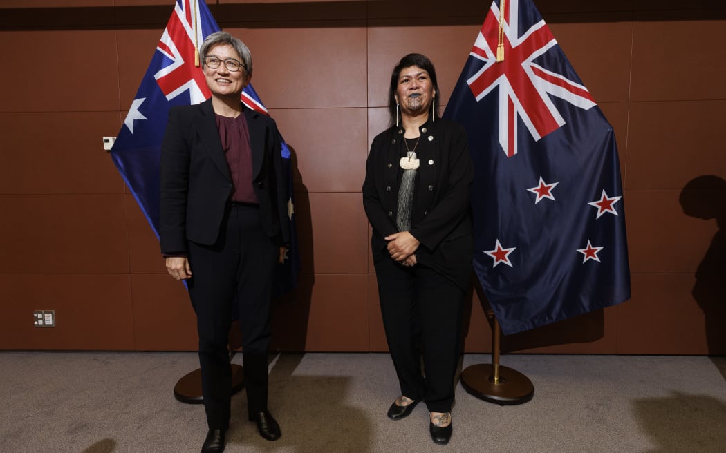 Foreign affairs minister Nanaia Mahuta meets Australian foreign minister Penny Wong for bilateral talks in Wellington, New Zealand on 16 June, 2022.