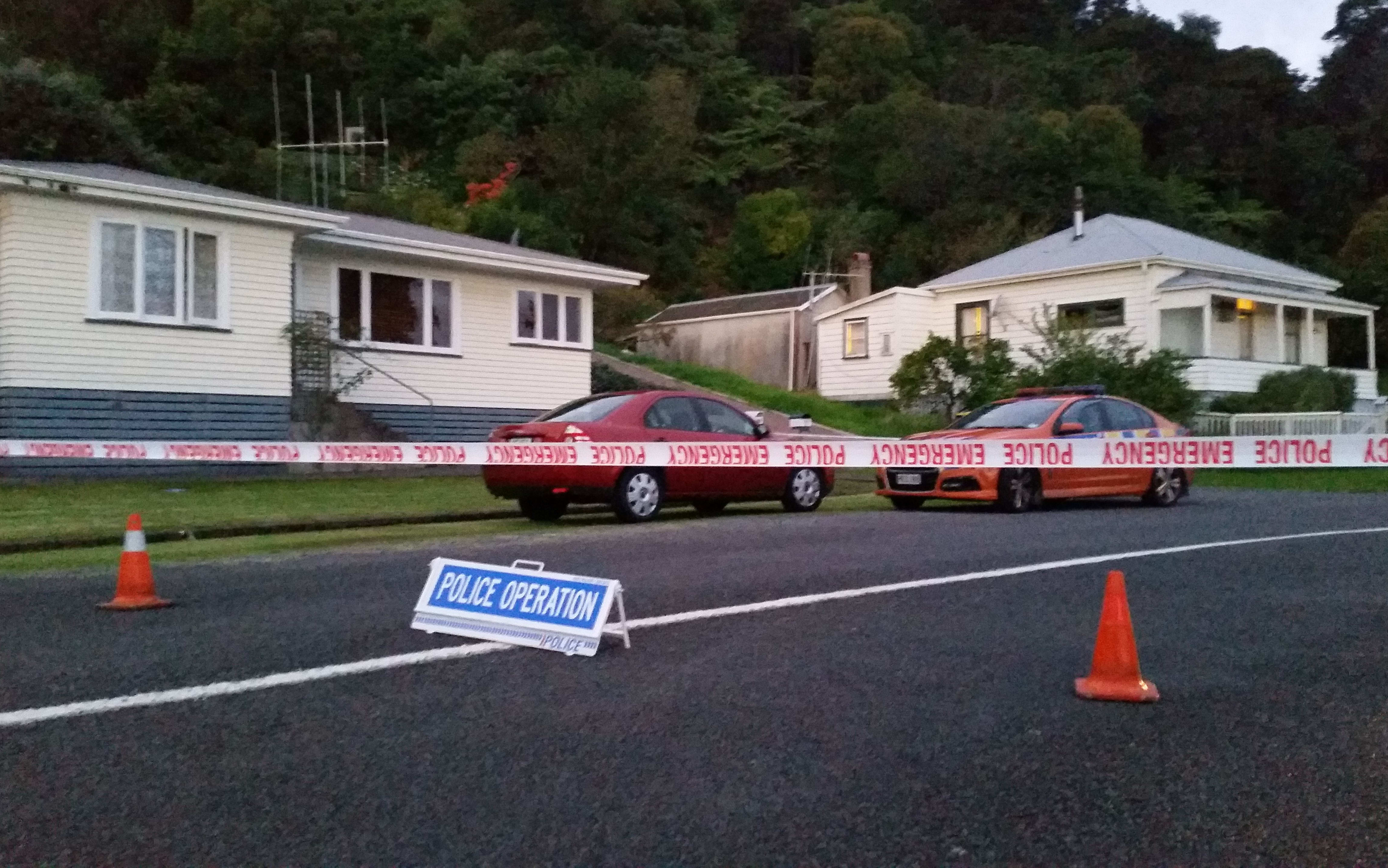 A police cordon on Campbell Street.