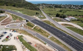 Paekākāriki interchange, Transmission Gully - pic taken on 2 December 2021