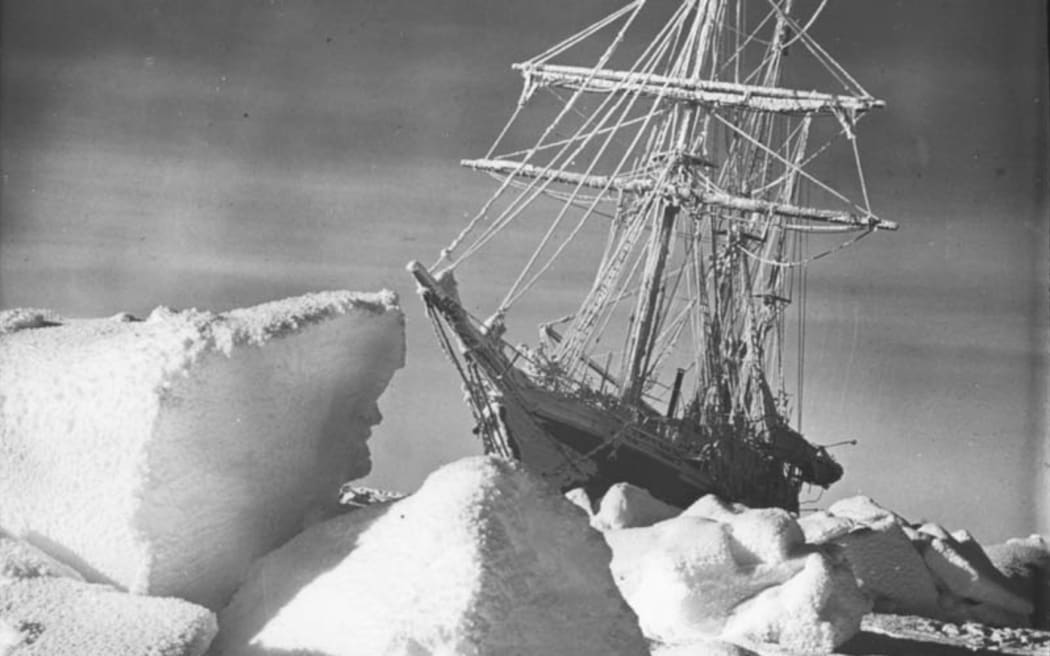 The Endurance, in ice.