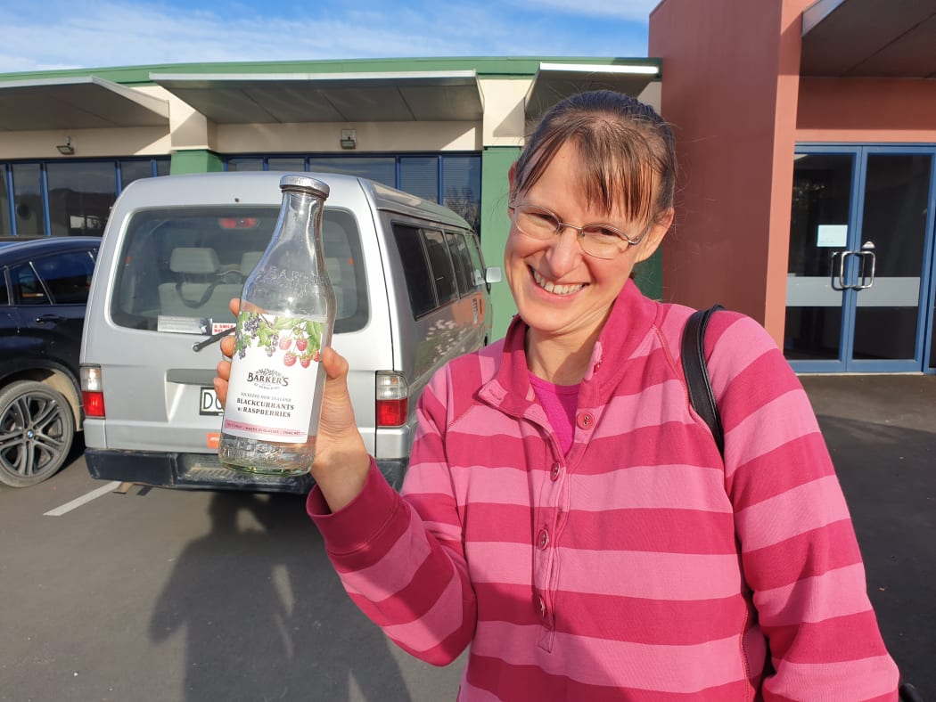 Gwenda Smithies was among roughly 140 people who lined up in Leeston to have their drinking water tested.