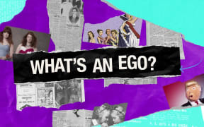 Title saying "What's an ego." Images of people.