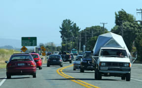 Traffic north of Wellington.