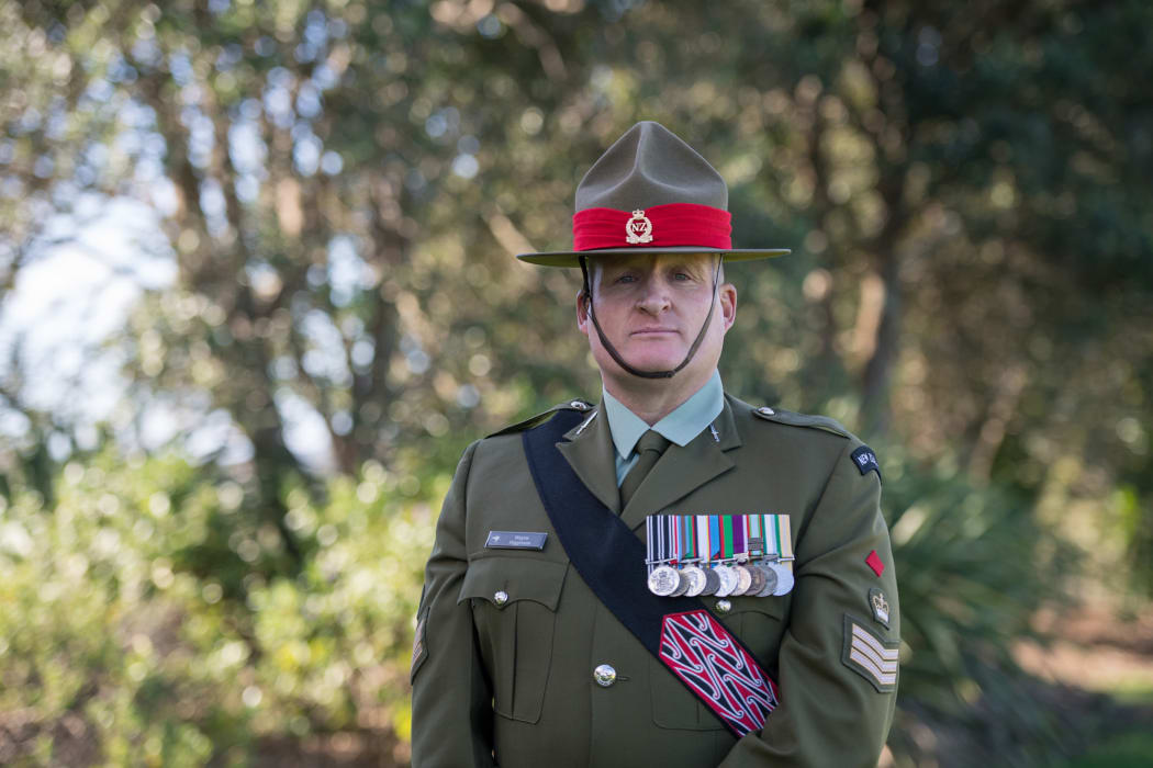 Lieutenant Colonel Dave Thorsen, the NZDF Belgian National Day contingent commander, will wear the Ngā Tapuwae kahu huruhuru, in recognition of his contribution to the NZDF.