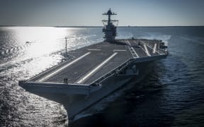 The USS Gerald R. Ford the world's largest aircraft carrier.