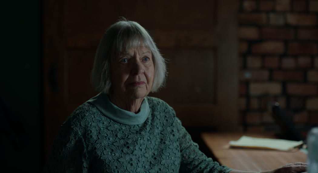 Still from the New Zealand short film Stella showing actor Elizabeth McCrae in the title role.