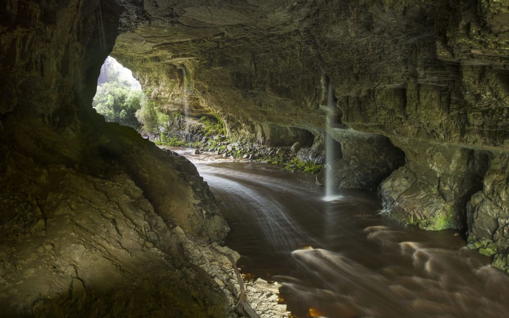 The Oparara Arch in the 35-million-year-old cave system on the West Coast.