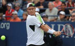(c) Icon Sports Media, Inc www.iconsportsmedia.com sales@iconsmi.com 818-576-1559

August 31, 2009: Lleyton Hewitt of Australia, in action defeating Thiago Alves 60-, 6-3, 6-3 in the first round of the US Open, played at the Billie Jean King National Tennis Center, New York