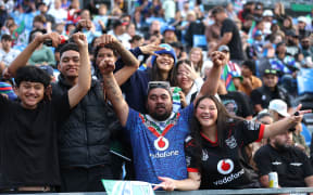 NZ Warriors fans at Go Media Stadium.