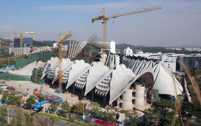 No captionDamien van Brandenburg's Marisfrolg Headquarters design in Shenzhen, China, is due for completion in 2020.