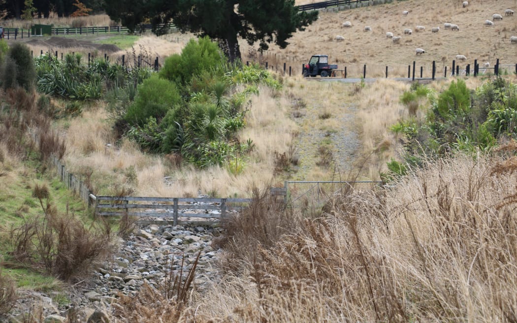 Stormwater dams near Tai Tapu