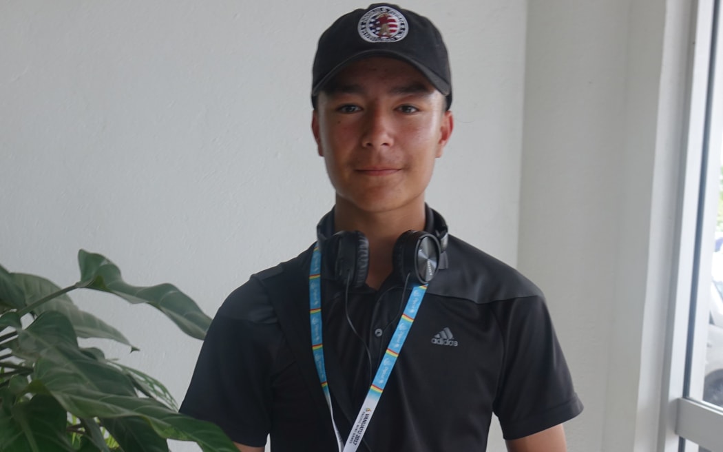 Cook Island teenager, Trey Shedlock, is full of confidence