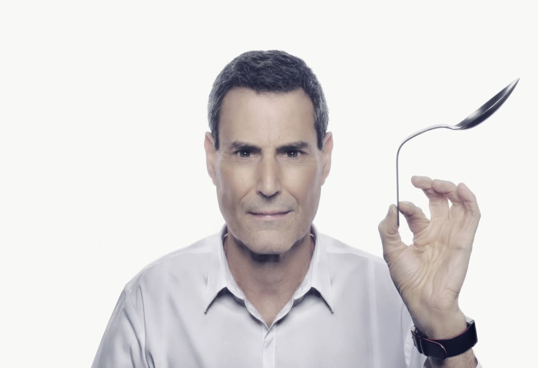 Spoon-bending celebrity psychic Uri Geller.