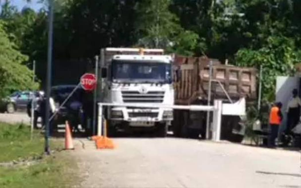 The roadblock at the ELTC