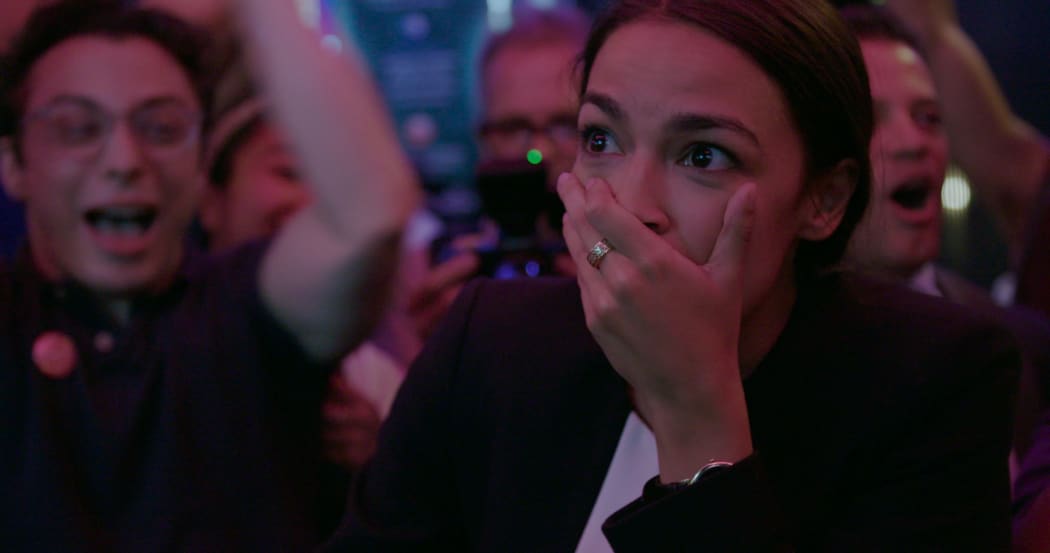 Alexandria Ocasio-Cortez in Knock Down the House – see if you can guess the result of her election.