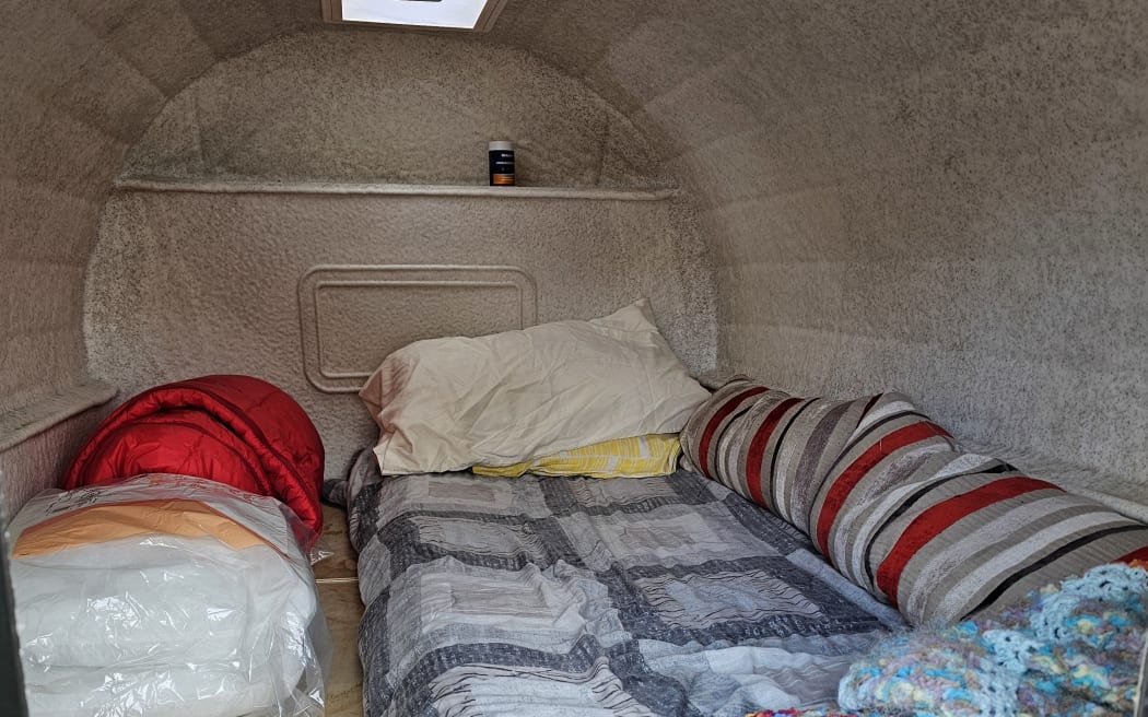 One of the pods in The Village of Hope, Rotorua.