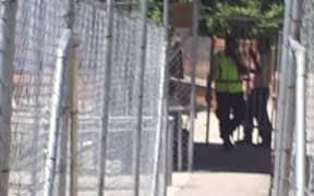 Guards back at work on Manus Island.