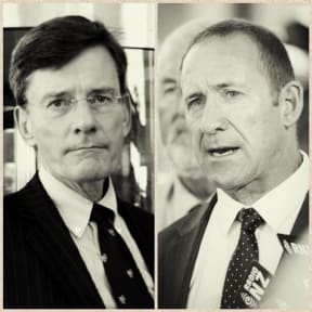 Former Treaty Negotiations minister Chris Finlayson, left and his Labour replacement Andrew Little have taken starkly different approaches.