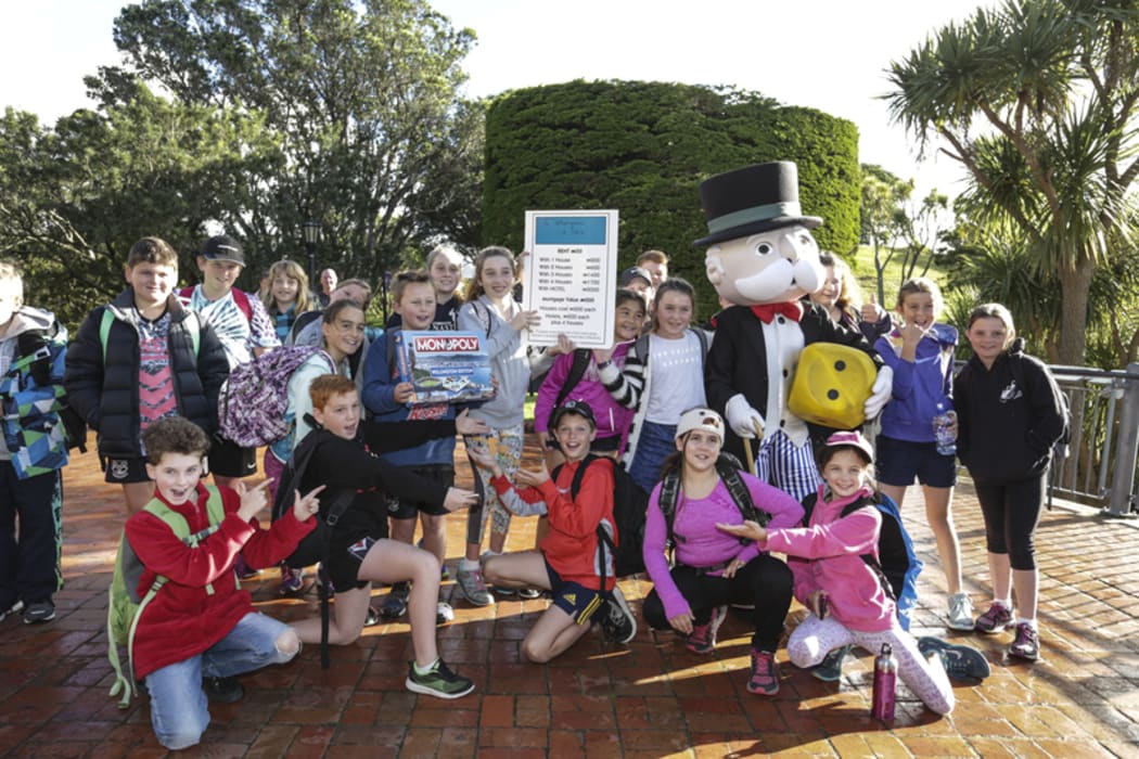Monopoly is creating a Wellingtion edition of the world famous game. Kids from Paroa Primary School was visiting Wellington from Greymouth and say the iconic Beehive must be on the board.