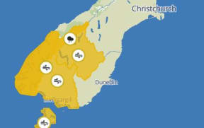 MetService weather warnings in place on 26 August 2025.