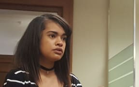 Kimberly Devo during sentencing in the Blenheim District Court for the crash last year that killed her friend.