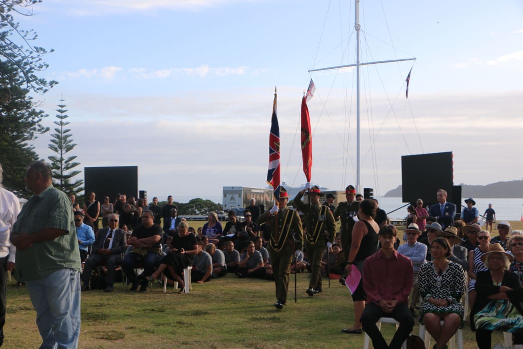 The official ceremony opening Te Rau Aroha museum at Waitangi.