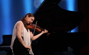 Julia Mirzoev performs at the Michael Hill International Violin Competition.