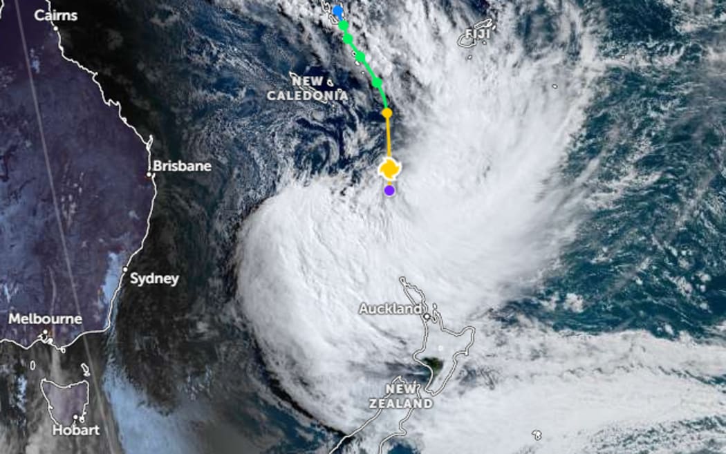 Cyclone Tam is tracking towards New Zealand.