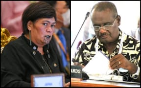 New Zealand Minister of Foreign Affairs Nanaia Mahuta and Solomon Islands Minister of Foreign Affairs Jeremiah Manele.