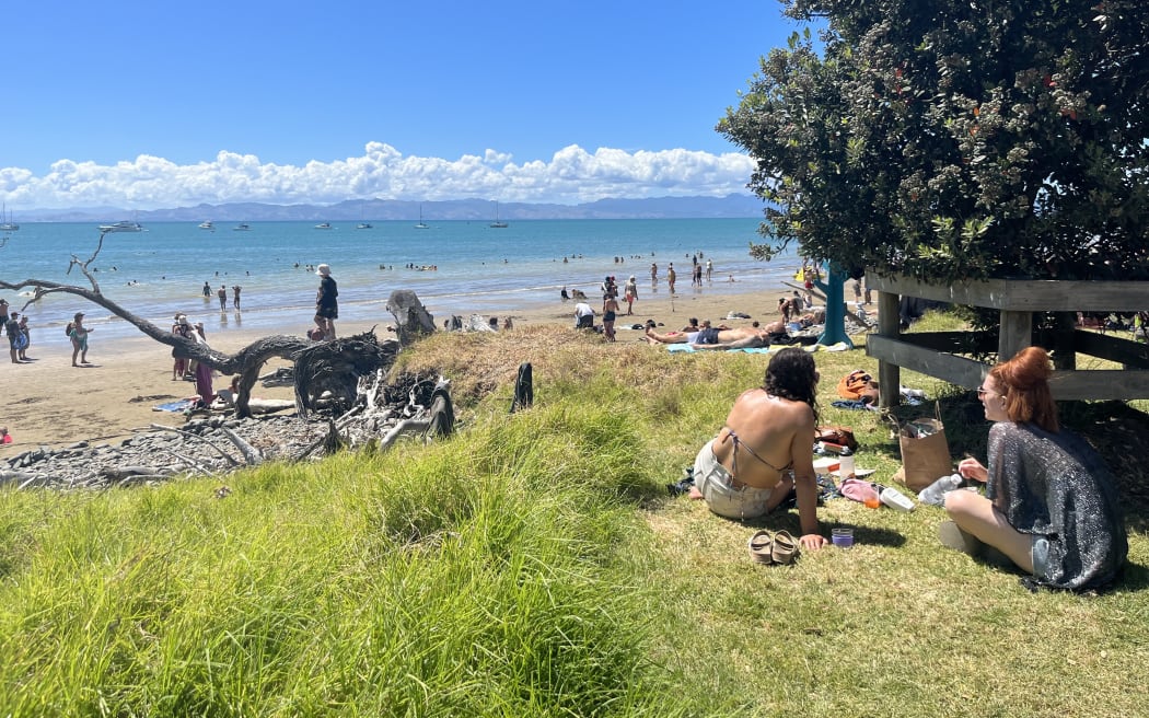Partygoers making the most of Saturday's perfect weather at Splore