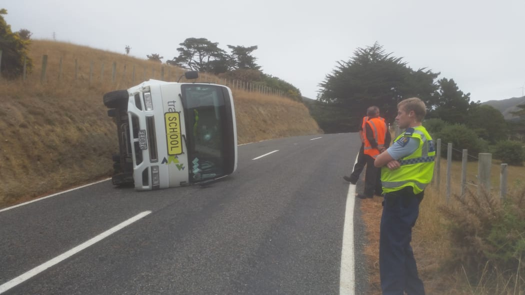 School bus crash in Wellington