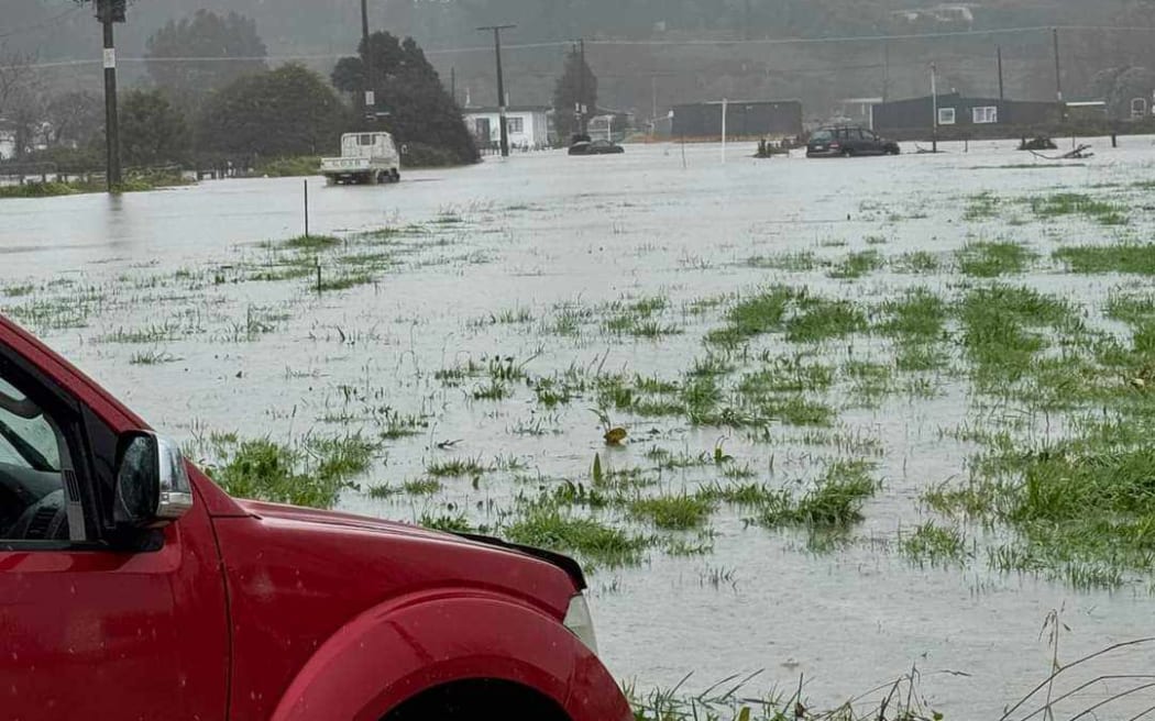 The flooding at Kevin Buchanan's home one year ago.