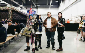 Cosplayers at Armageddon winter expo on King's Birthday long weekend at Auckland Showgrounds.
