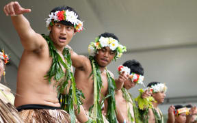 Massey High School's Tuvalu group