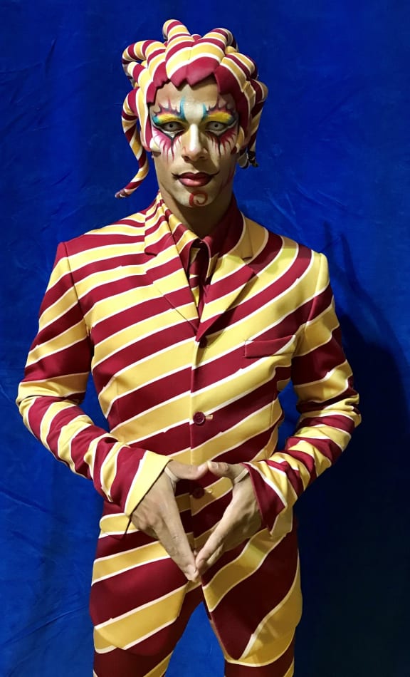 Mike Tyus as The Trickster in Cirque Du Soleil's Kooza