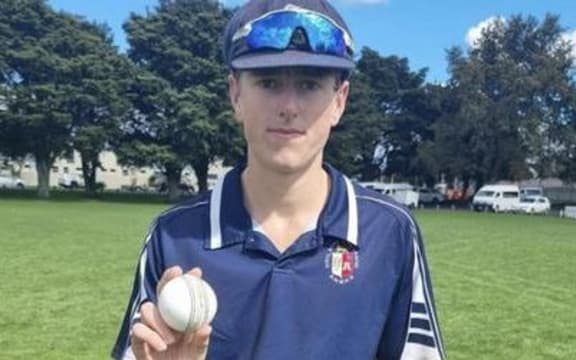 Palmerston North Boys High cricketer Matt Rowe