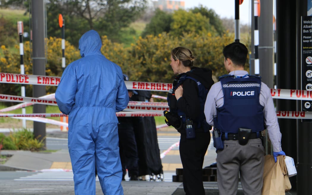 Police have launched a homicide investigation following an incident at Auckland's Albany Bus Station on 18 September 2023 where one person died and one was injured.