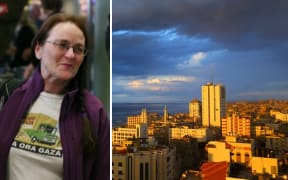 Julie Webb Pullman will not leave Gaza.