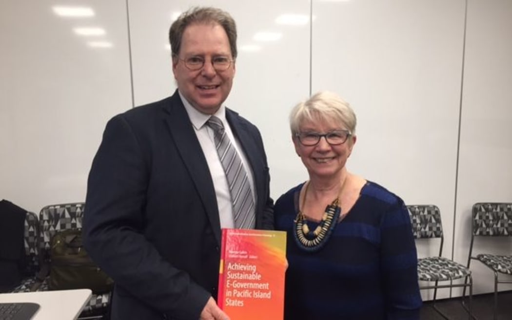 Graham Hassall and Rowena Cullen, editors of the book 'Achieving Sustainable E-government