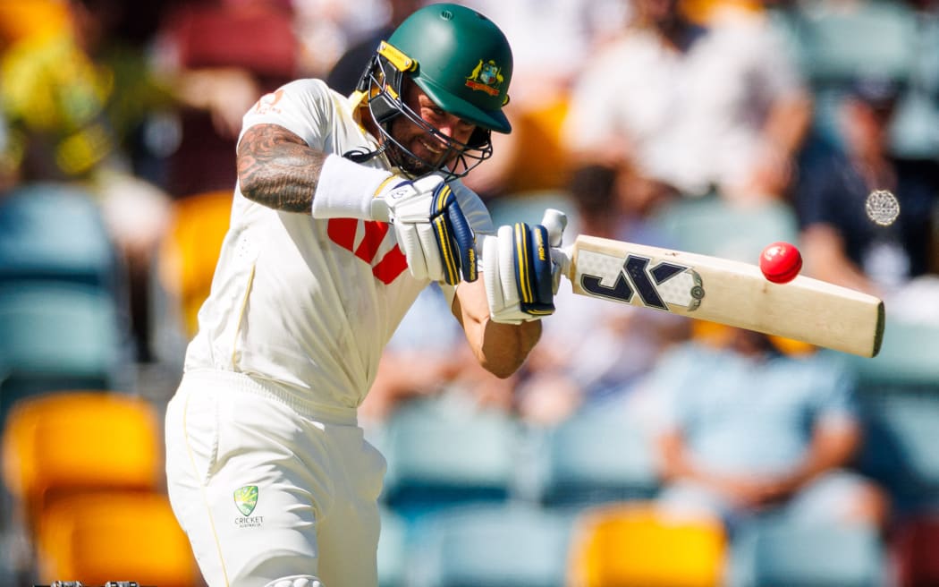 Australia’s Jake Weatherald bats during day two of the second Ashes cricket Test match between Australia and England at The Gabba in Brisbane on December 5, 2025. (Photo by Patrick HAMILTON / AFP) / -- IMAGE RESTRICTED TO EDITORIAL USE - STRICTLY NO COMMERCIAL USE --